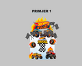Monster Truck / Monster Jam / Hot Wheels personalizirani set topera za tortu