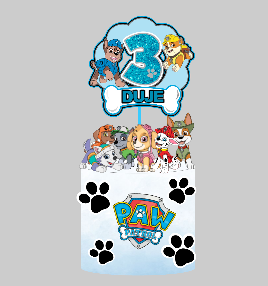 Paw Patrol set topera za tortu – tematska dekoracija rođendan