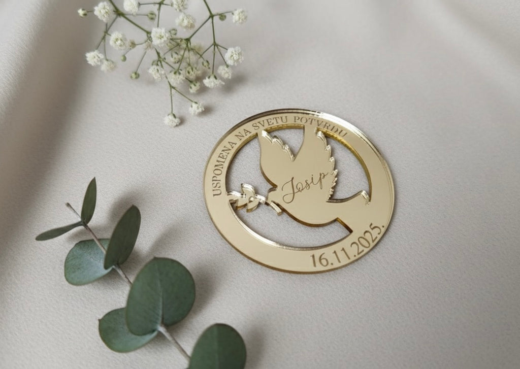 Personalizirane zahvalnice s magnetom od pleksiglasa – Sveta Potvrda / Krizma