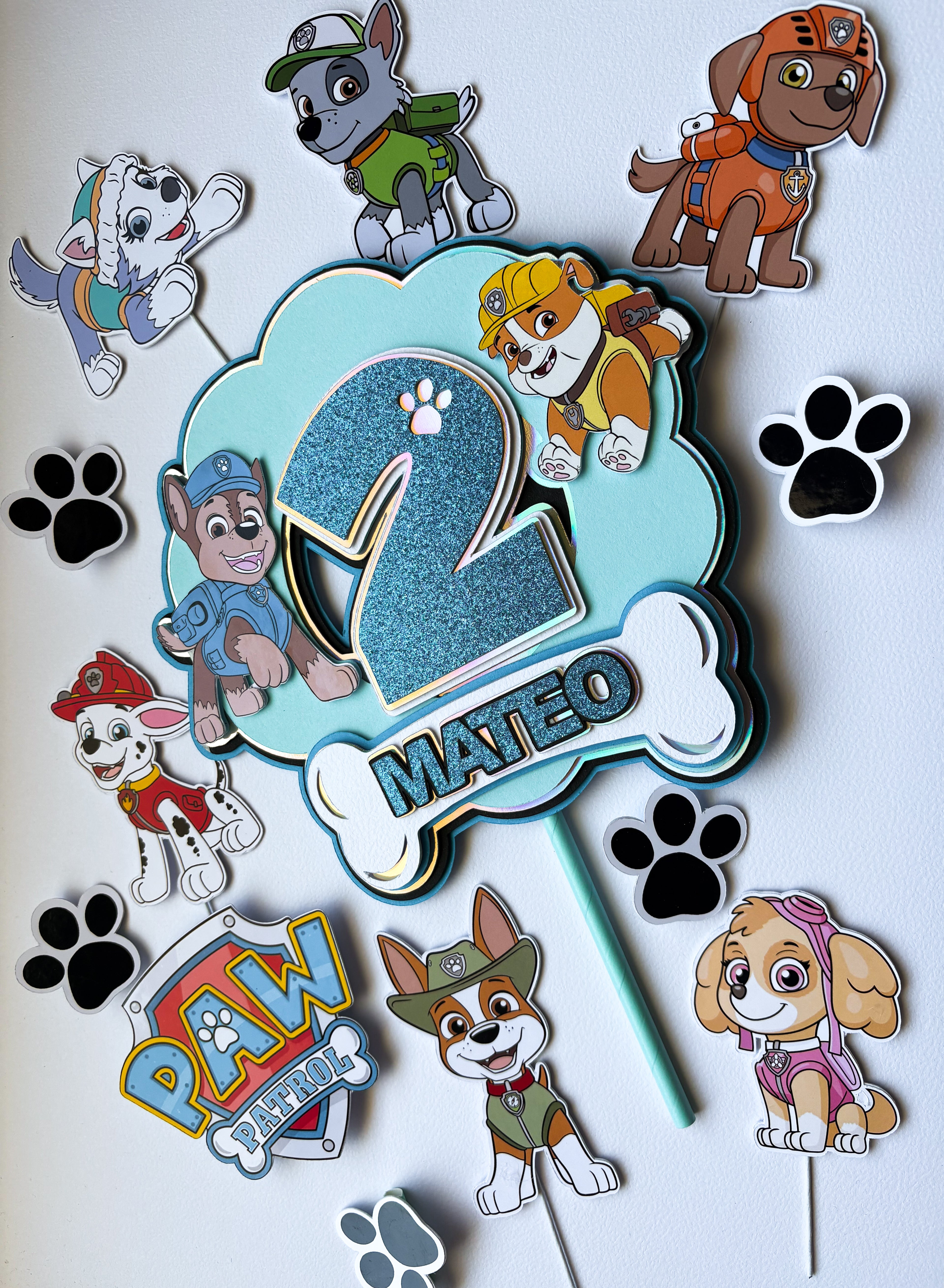 Paw Patrol set topera za tortu – tematska dekoracija rođendan