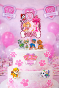 Paw Patrol Skye set topera za tortu – personalizirani topper s imenom i brojem