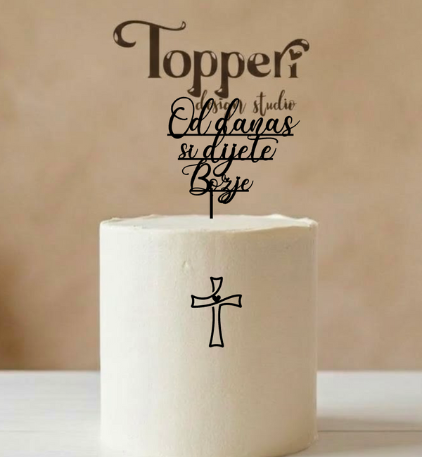 Toper za krštenje – Od danas si dijete Božje s križem