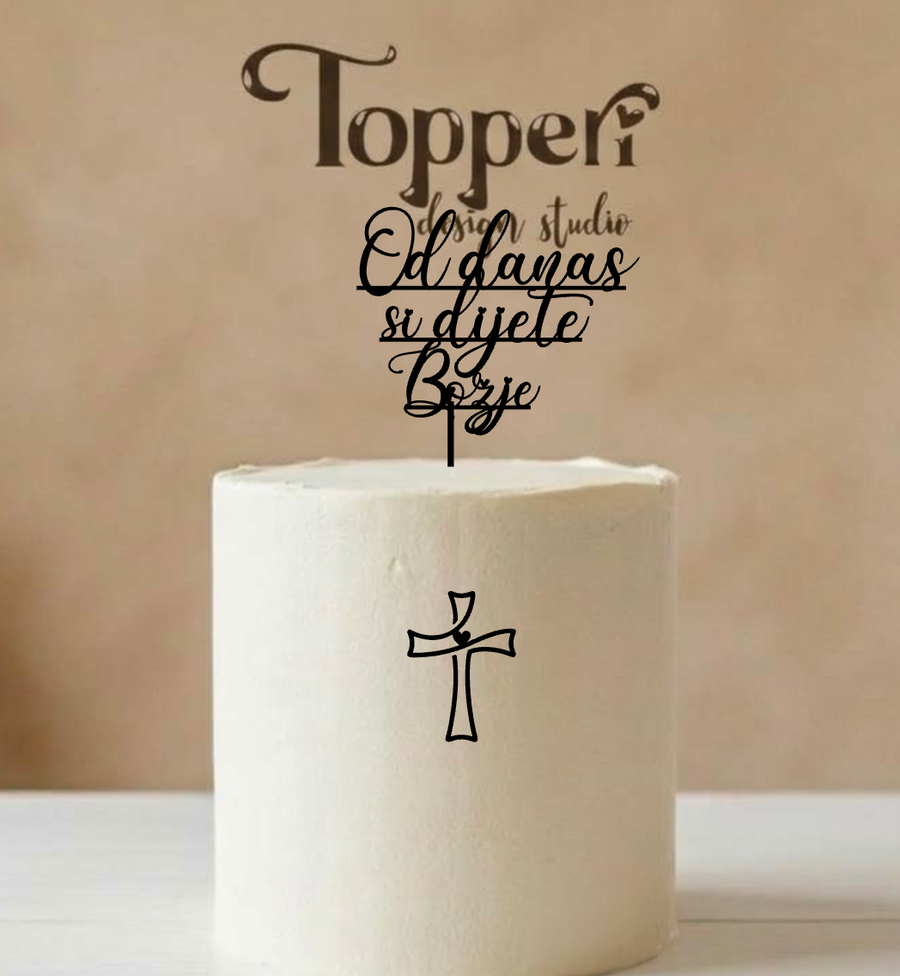 Toper za krštenje – Od danas si dijete Božje s križem