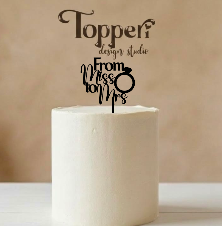 Toper za djevojačku večer – From Miss to Mrs s prstenom