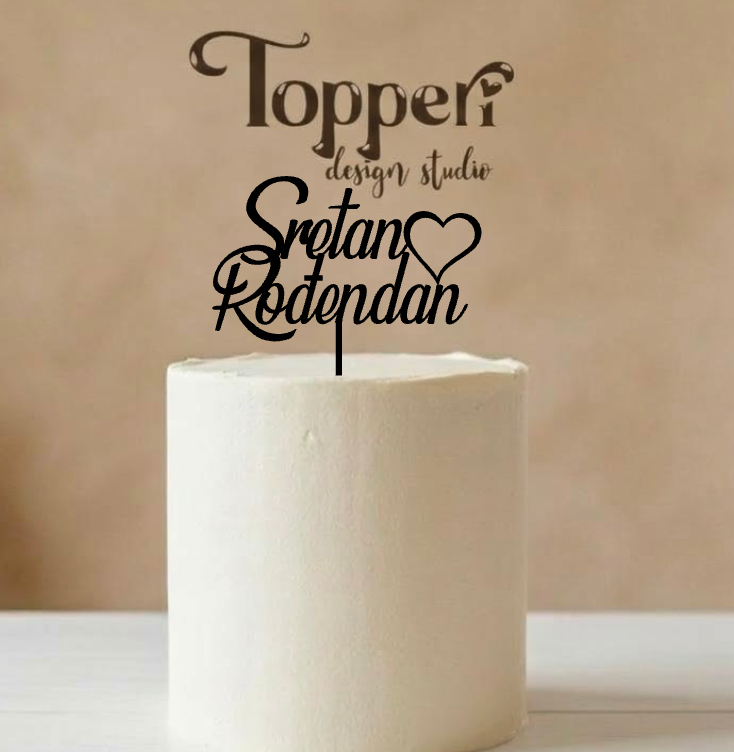 Toper za rođendan – Sretan rođendan sa srcem
