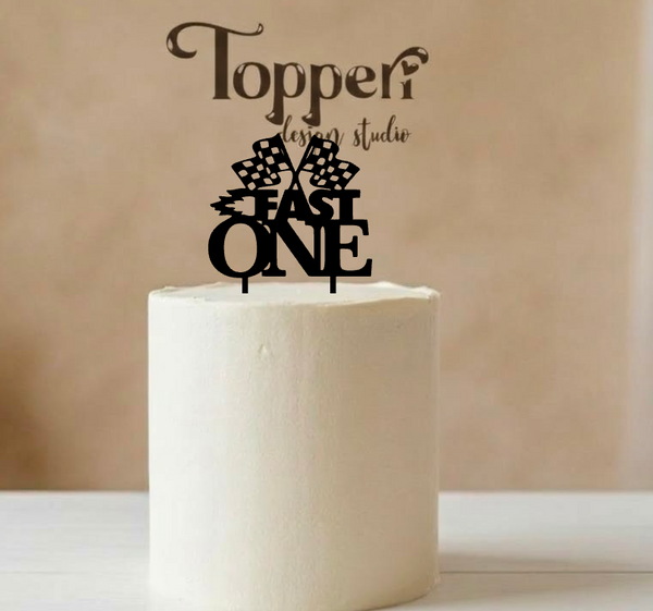 Toper za prvi rođendan – Fast One, trkaće zastave