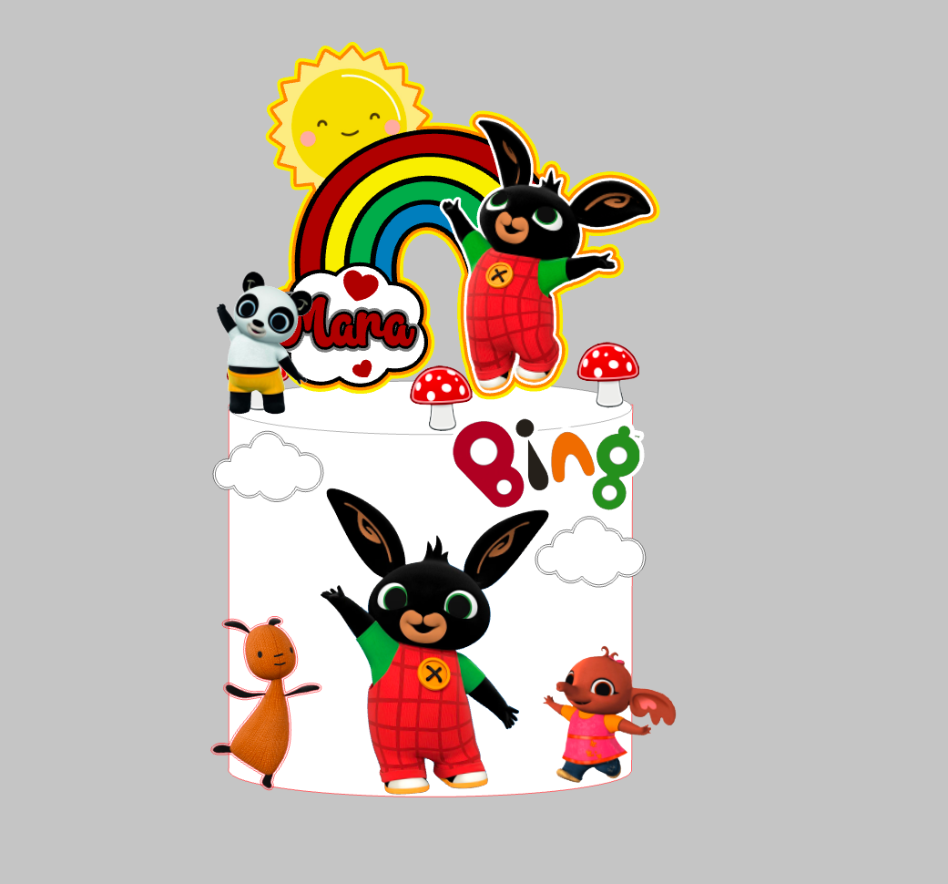 Set Topera Bing Crtica – 3 Akrilna Topera za Tortu