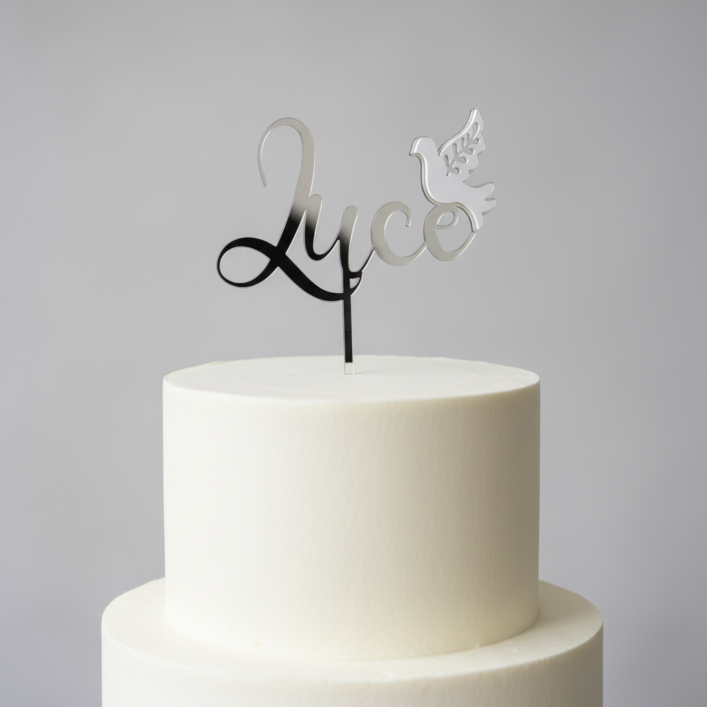 Cake Topper on Elegant Cake