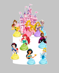 Disney Princeze Toper za Tortu – Personalizirani Set Dekoracija za Rođendan