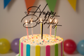 Happy Birthday topper as main focus