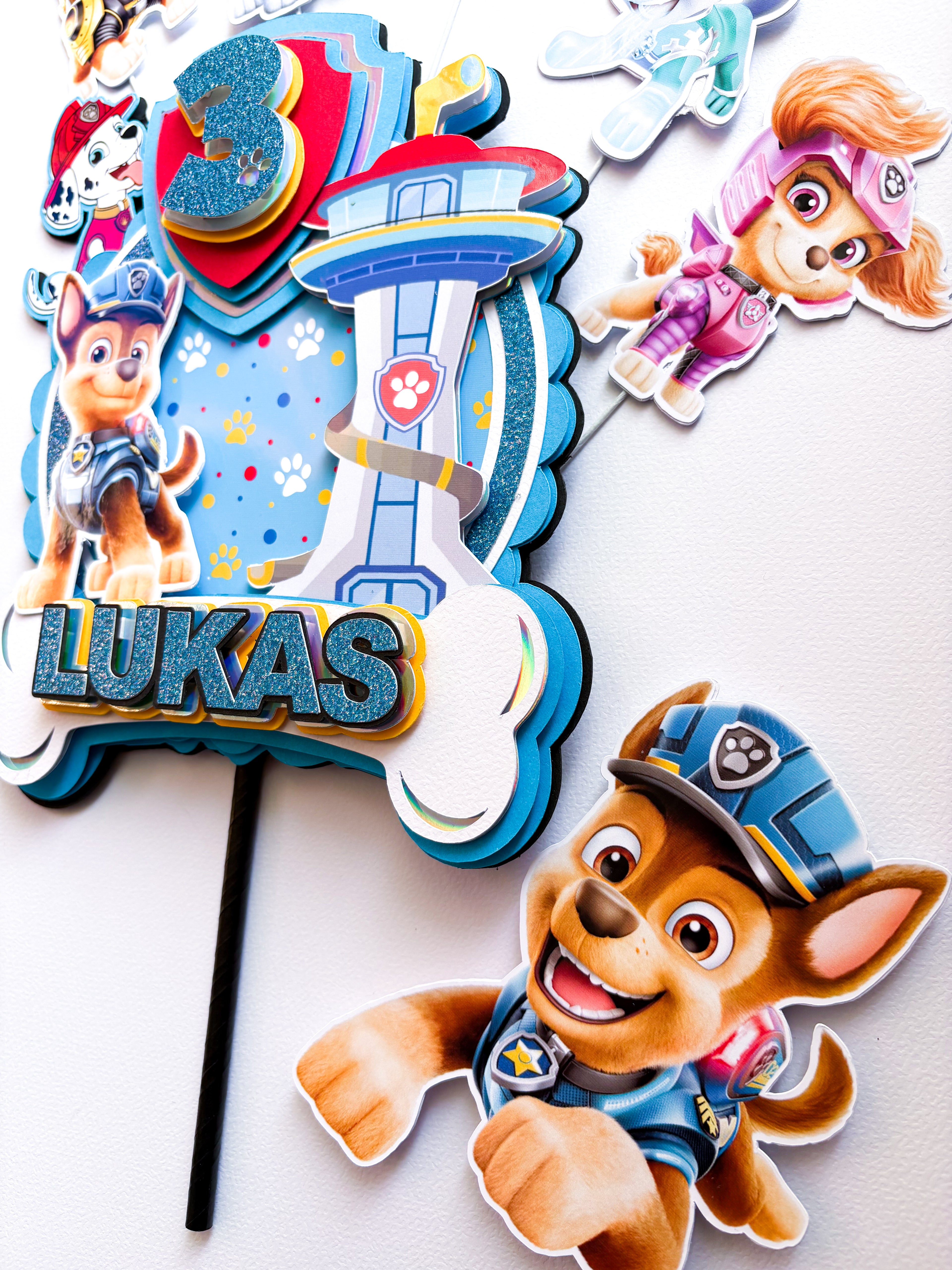 Paw Patrol tematski topper set za dječji rođendan