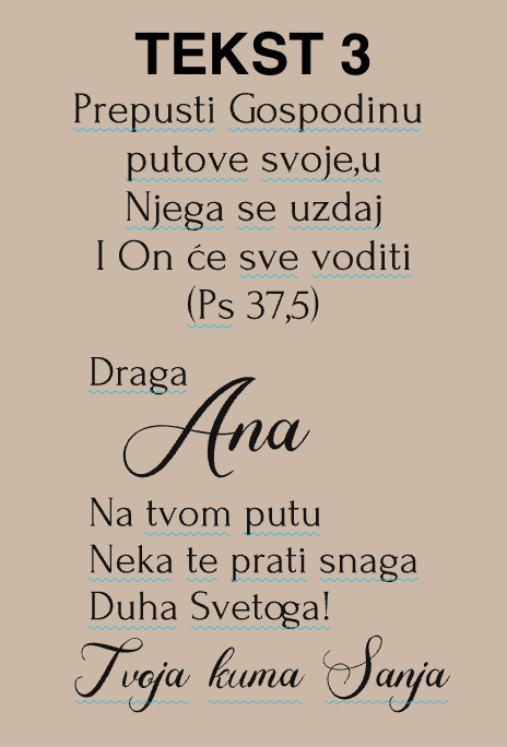 Personalizirana drvena čestitka-Trajna uspomena