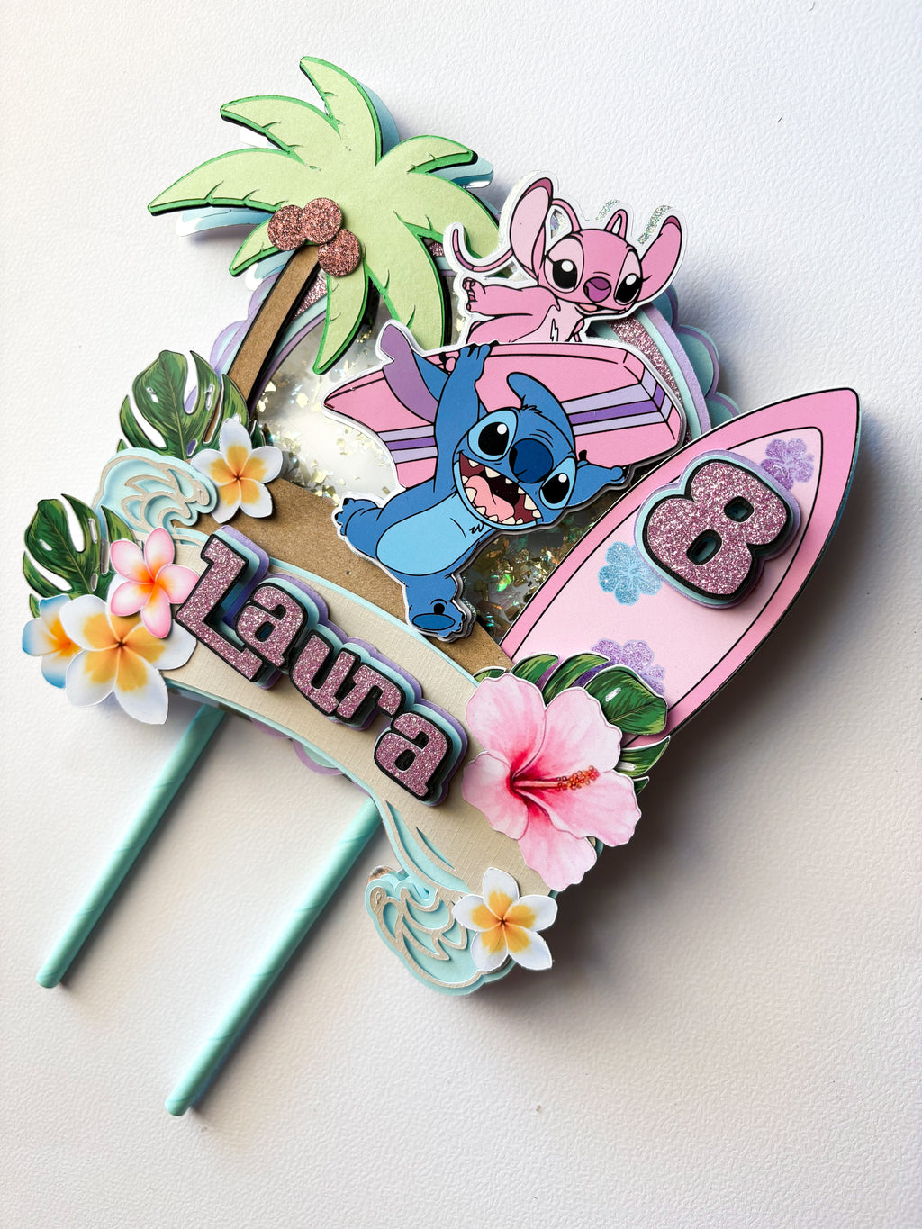 Dječji rođendanski shaker topper s likom Stitch